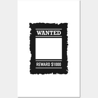 Most Wanted Reward Poster Posters and Art